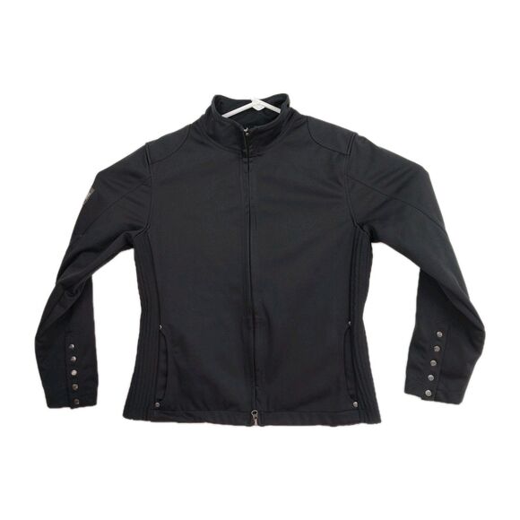 OGIO women's full-zip jacket, medium, black, Wells Fargo logo VGC - Picture 1 of 15